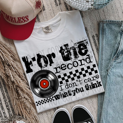 Check For The Record