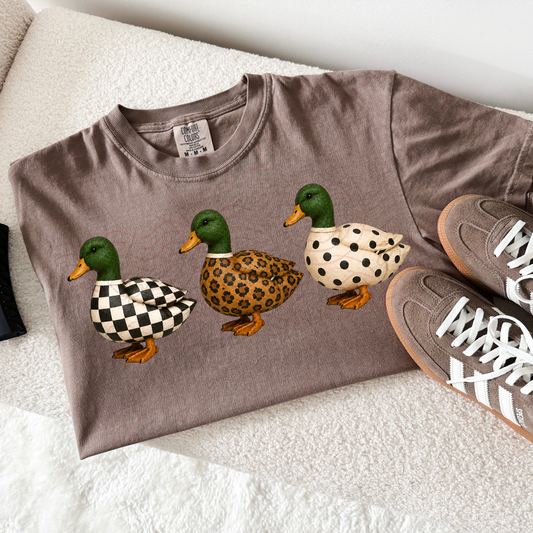 Check Leopard Dots Ducks