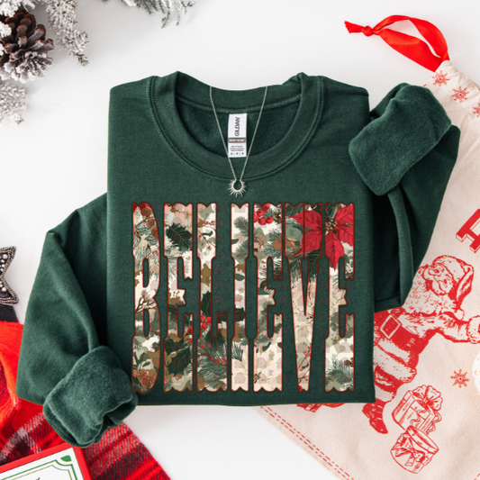 Christmas Camo Believe