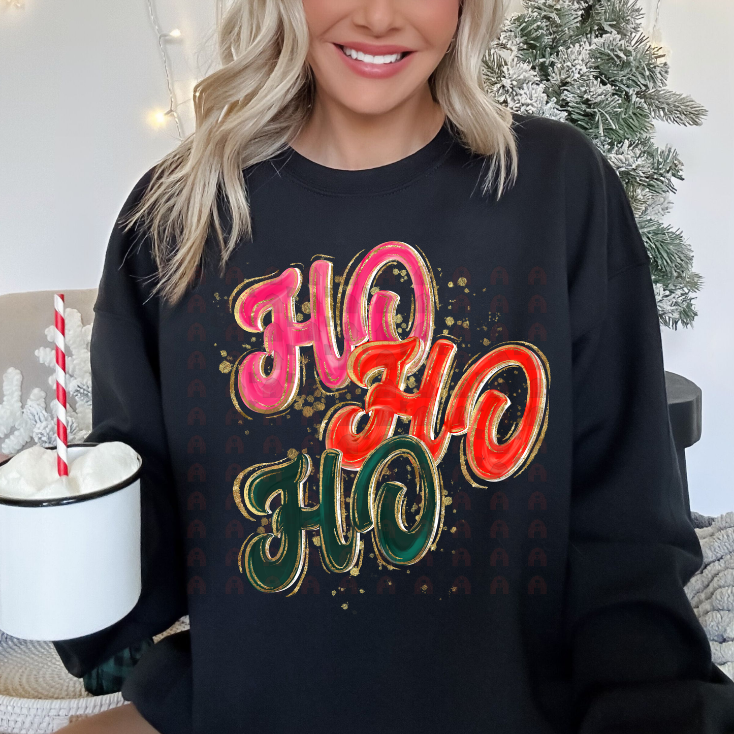 Christmas Ho Ho Ho Orange Ho
