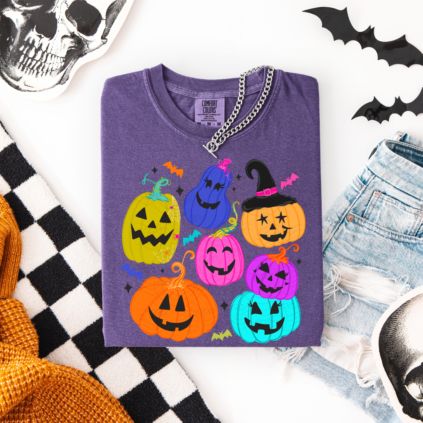 Collage Of Colorful Pumpkins