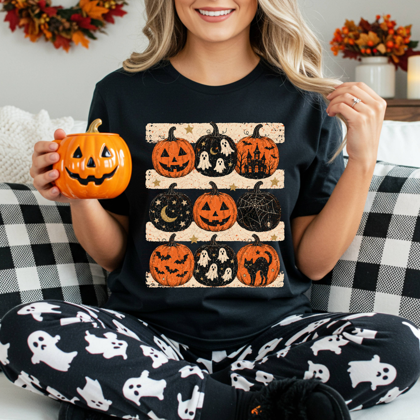 Collage Of Halloween Pumpkins