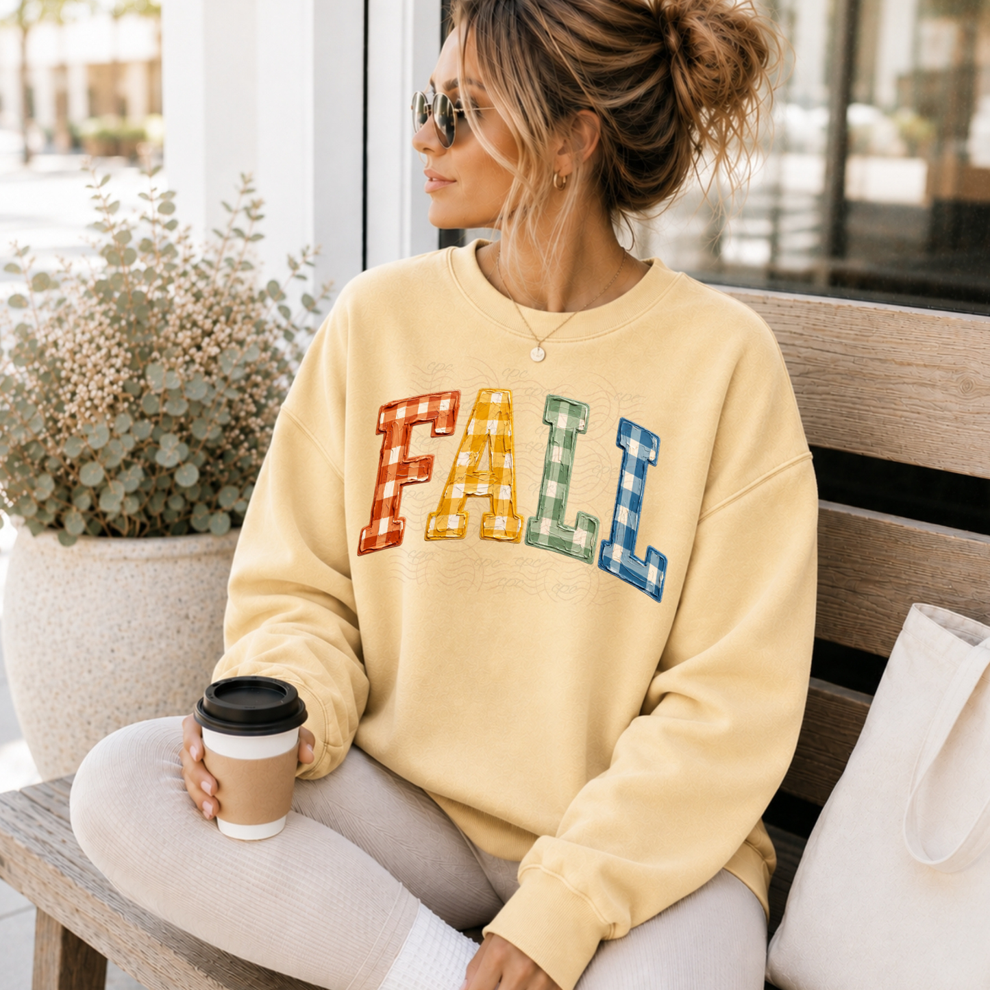 Colorful Check Handpainted Fall