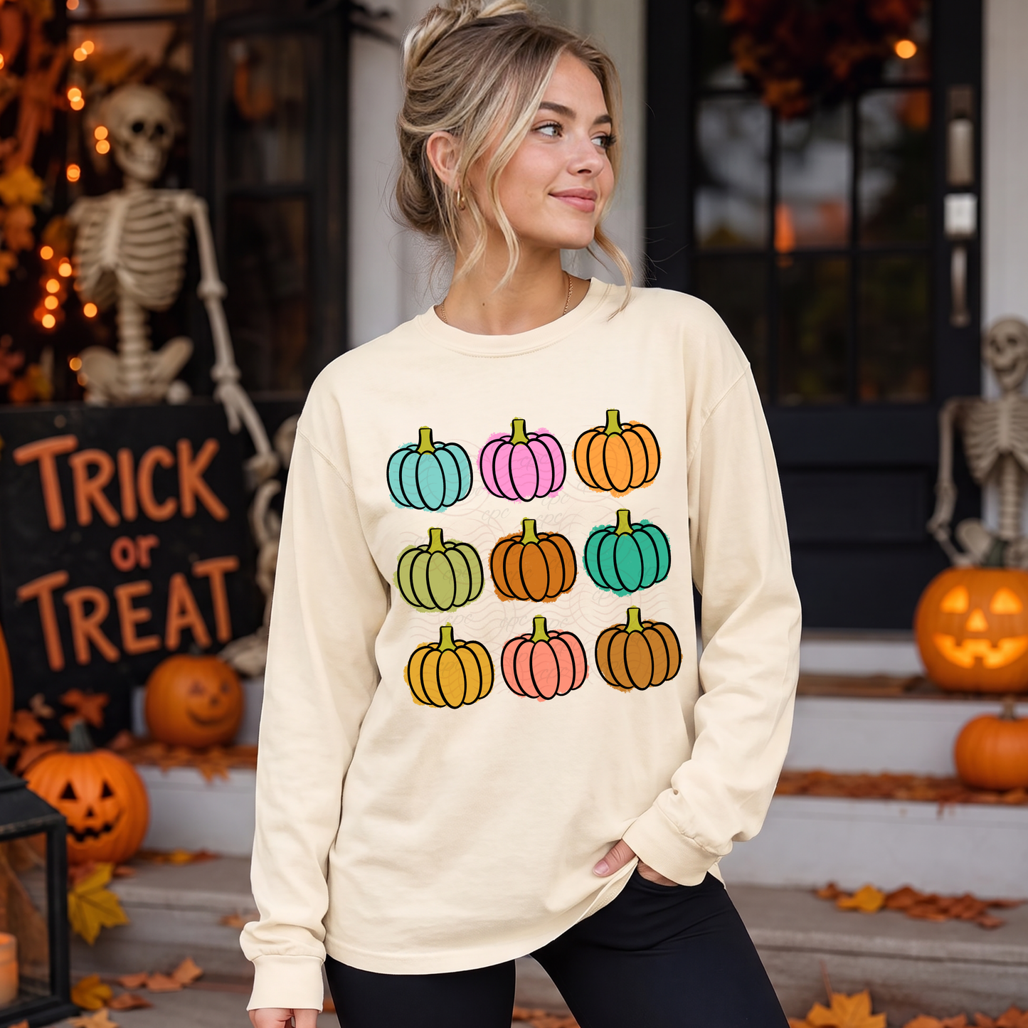 Colorful Pumpkins Collage