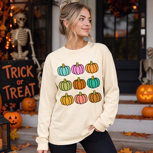 Colorful Pumpkins Collage