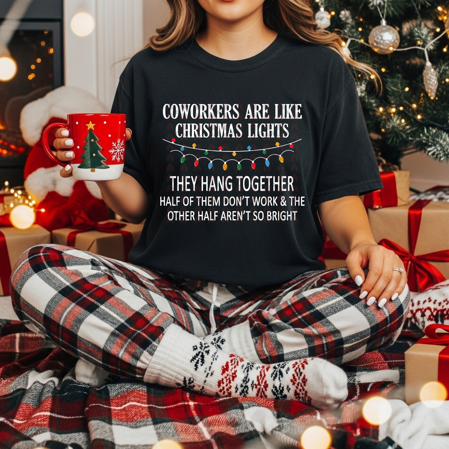 Co Workers And Christmas Lights