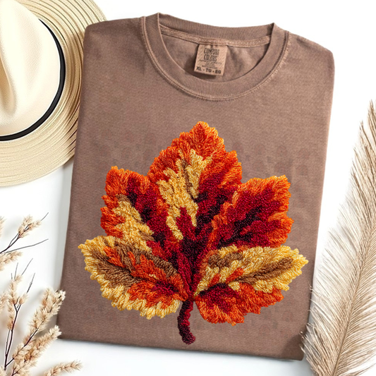 Crochet Autumn Leaf