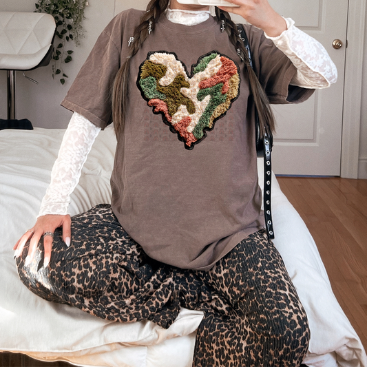 Crochet Camo Heart