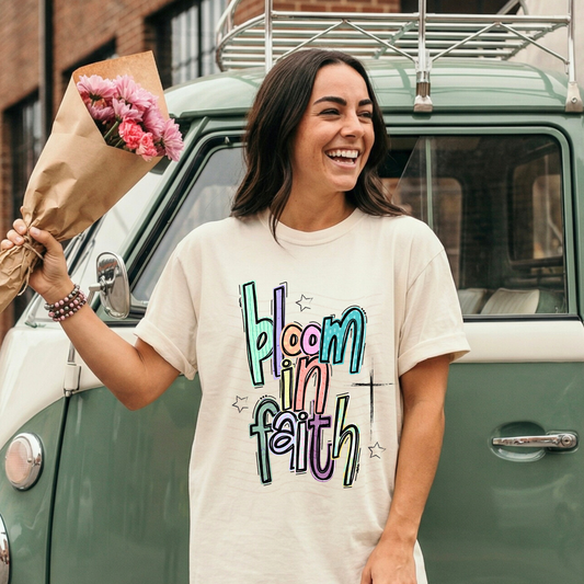 Cross Stars Bloom In Faith