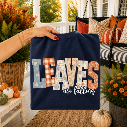 Cute Patterned Leaves Are Falling