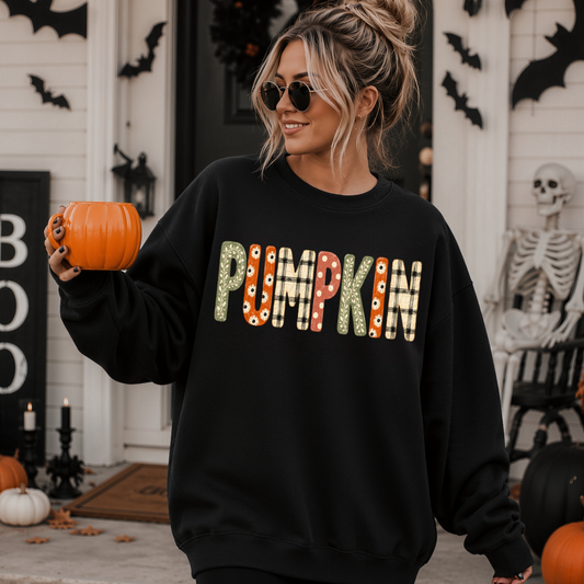 Daisies Floral Dots Pumpkin