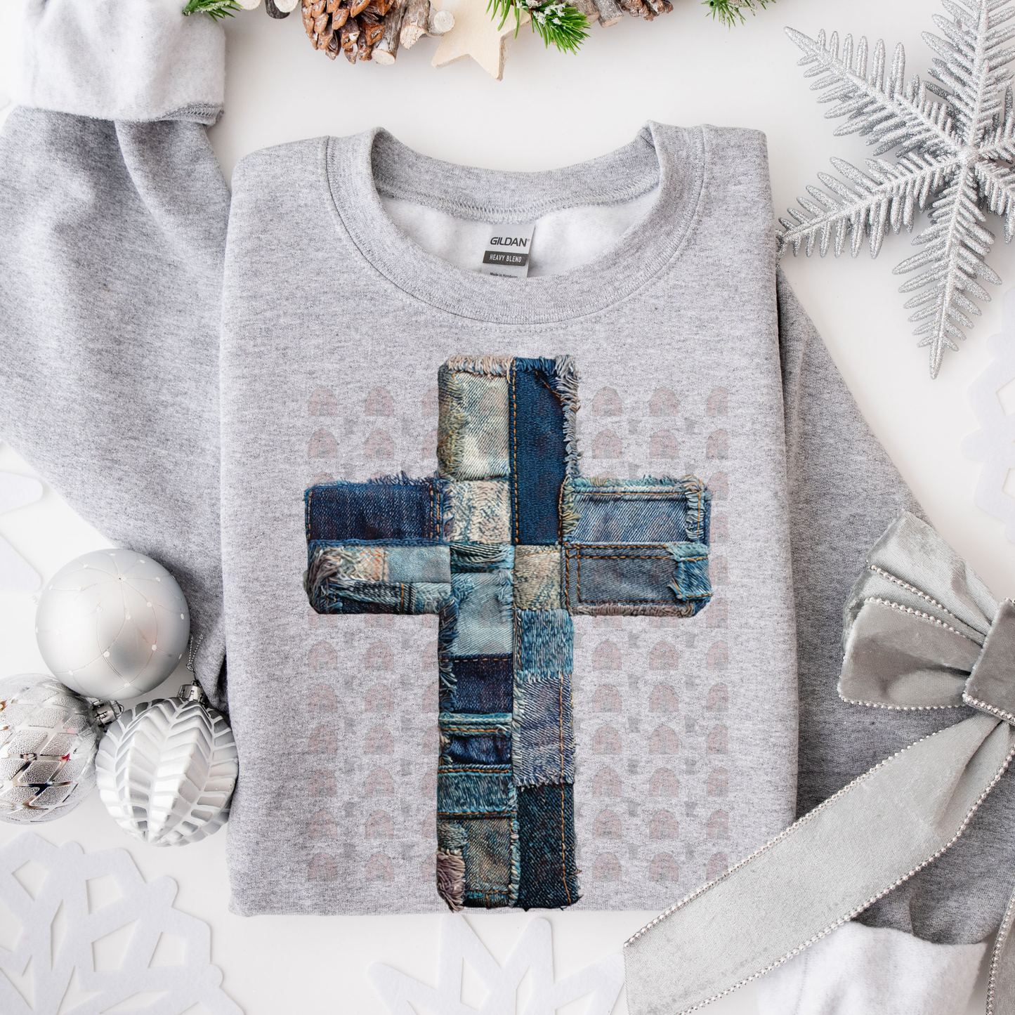 Denim Cross Patchwork