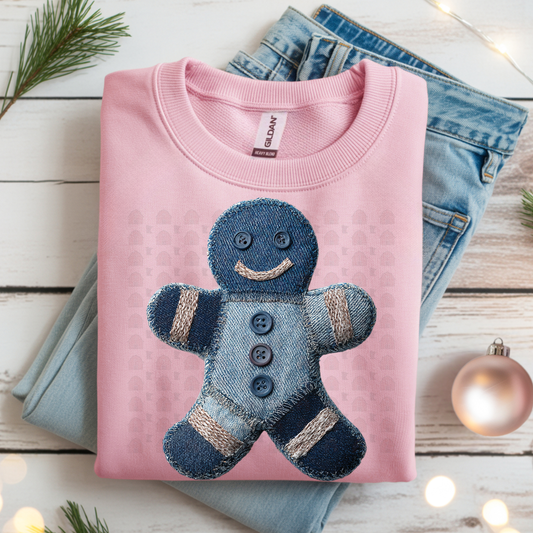 Denim Gingerbread Patchwork