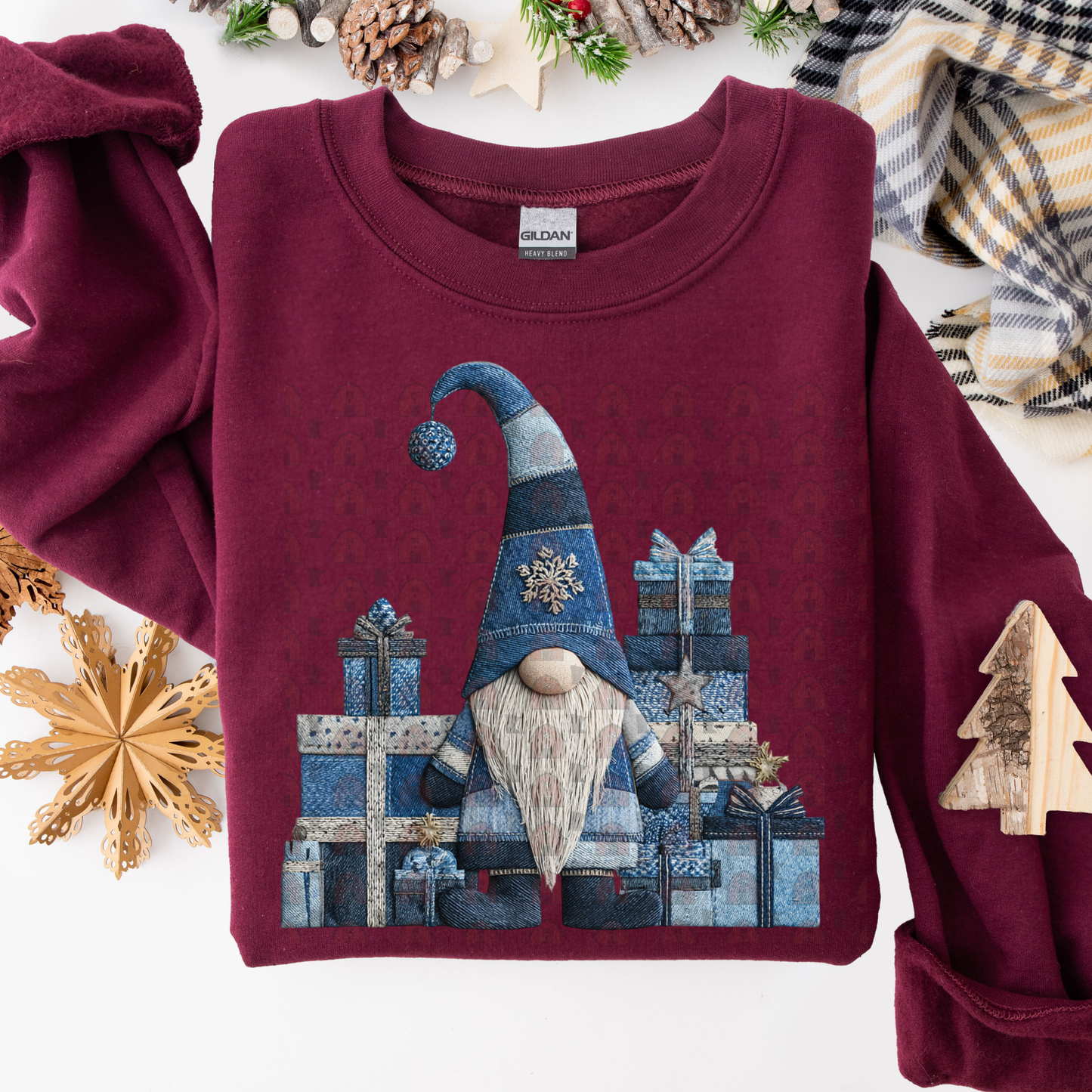 Denim Gnome Patchwork