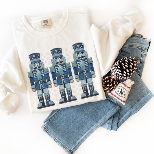 Denim Nutcrackers Patchwork