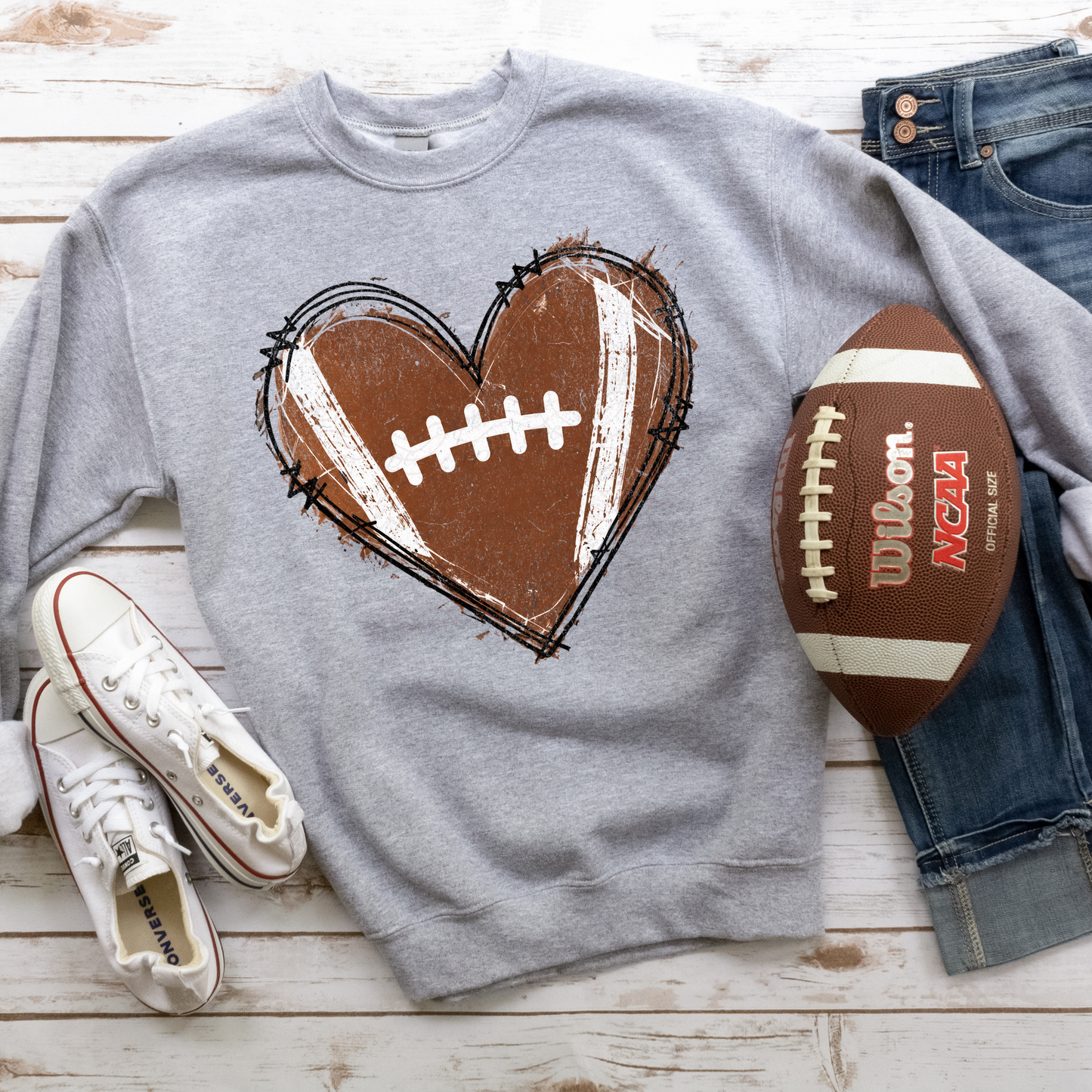 Distressed Heart Football
