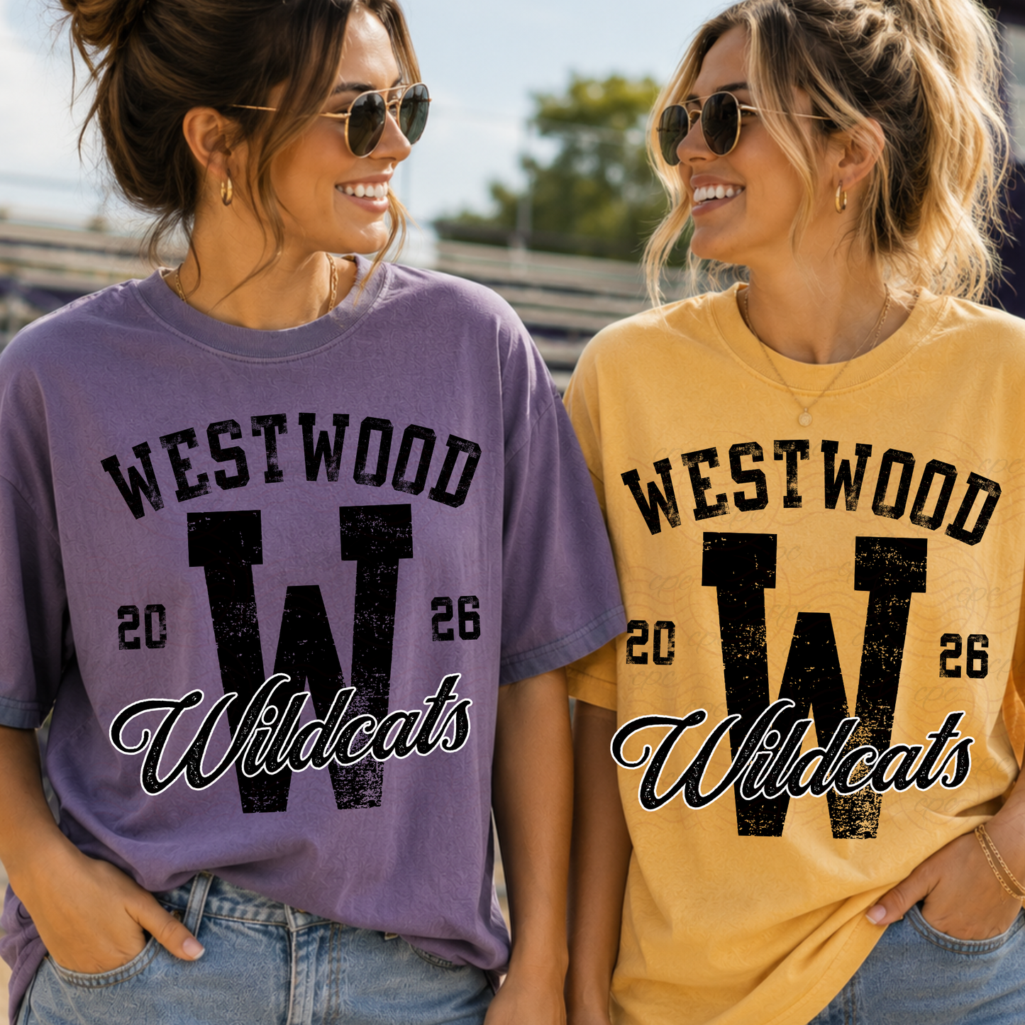 CUSTOMIZABLE - Distressed School Spirit Mascot