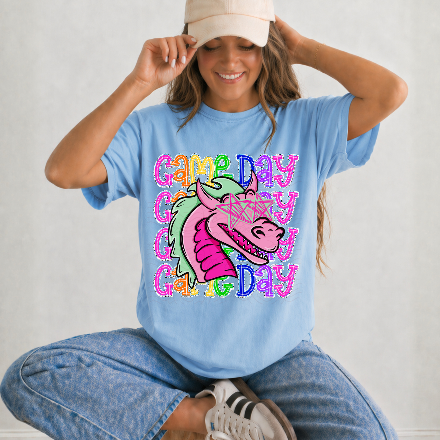 Colorful Stacked Game Day Mascots
