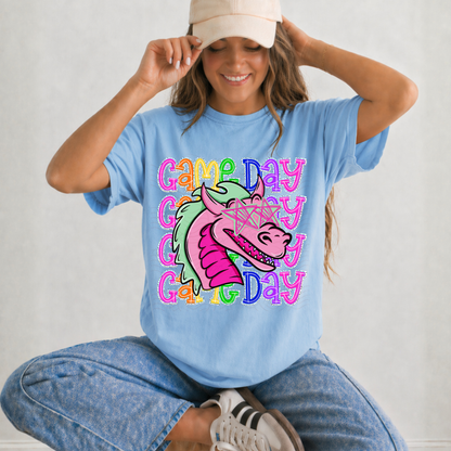 Colorful Stacked Game Day Mascots