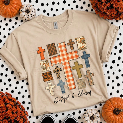 Fall Crosses Grateful And Blessed