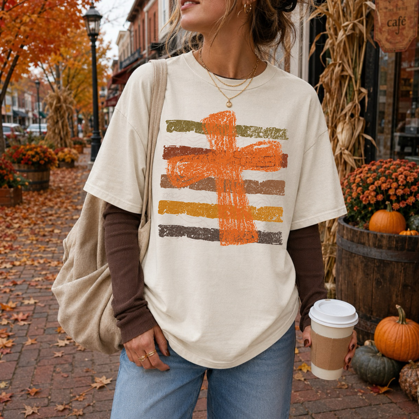 Fall Cross Stripes