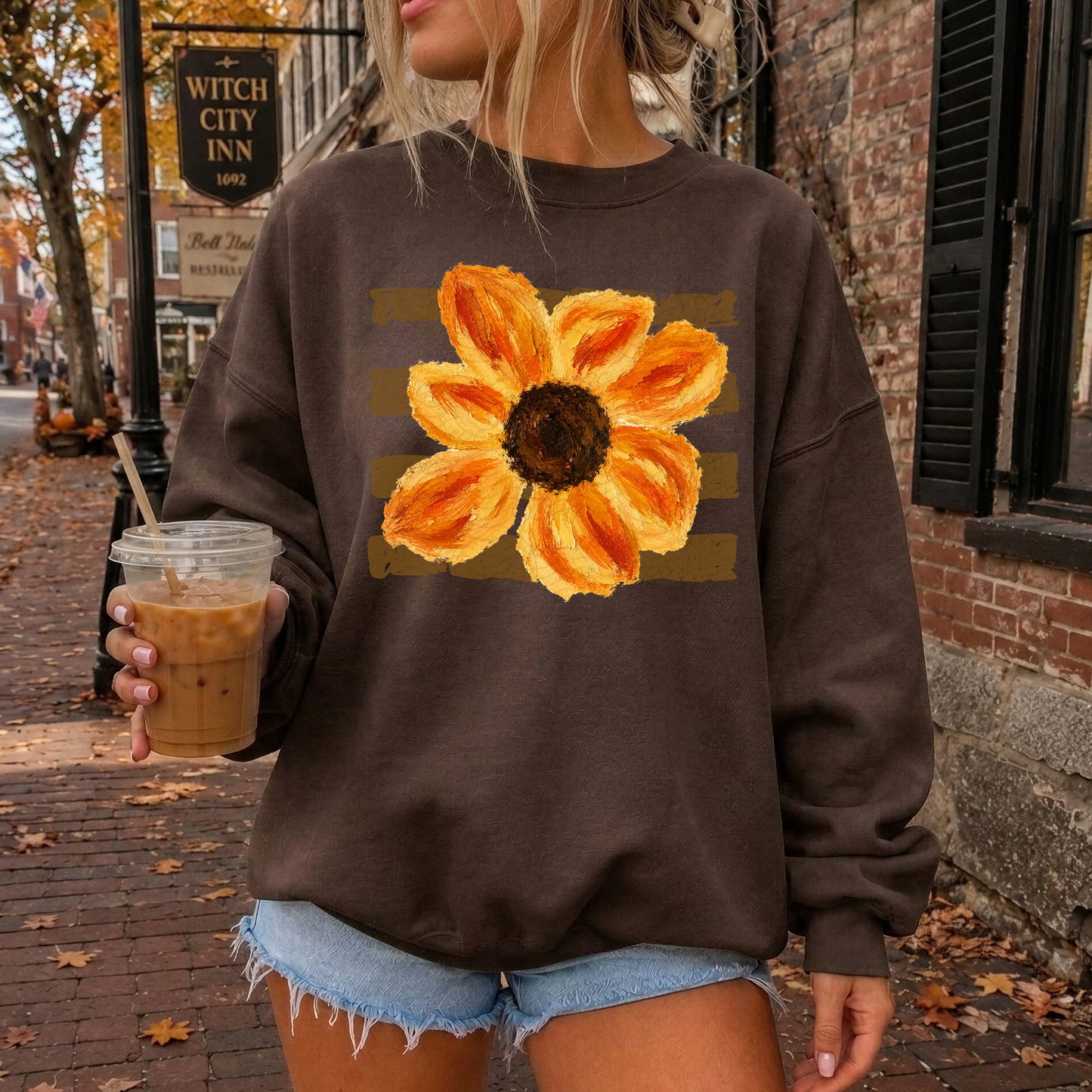 Fall Handpainted Sunflower