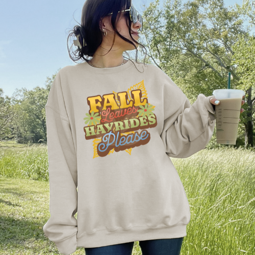 Fall Leaves Hayrides Please
