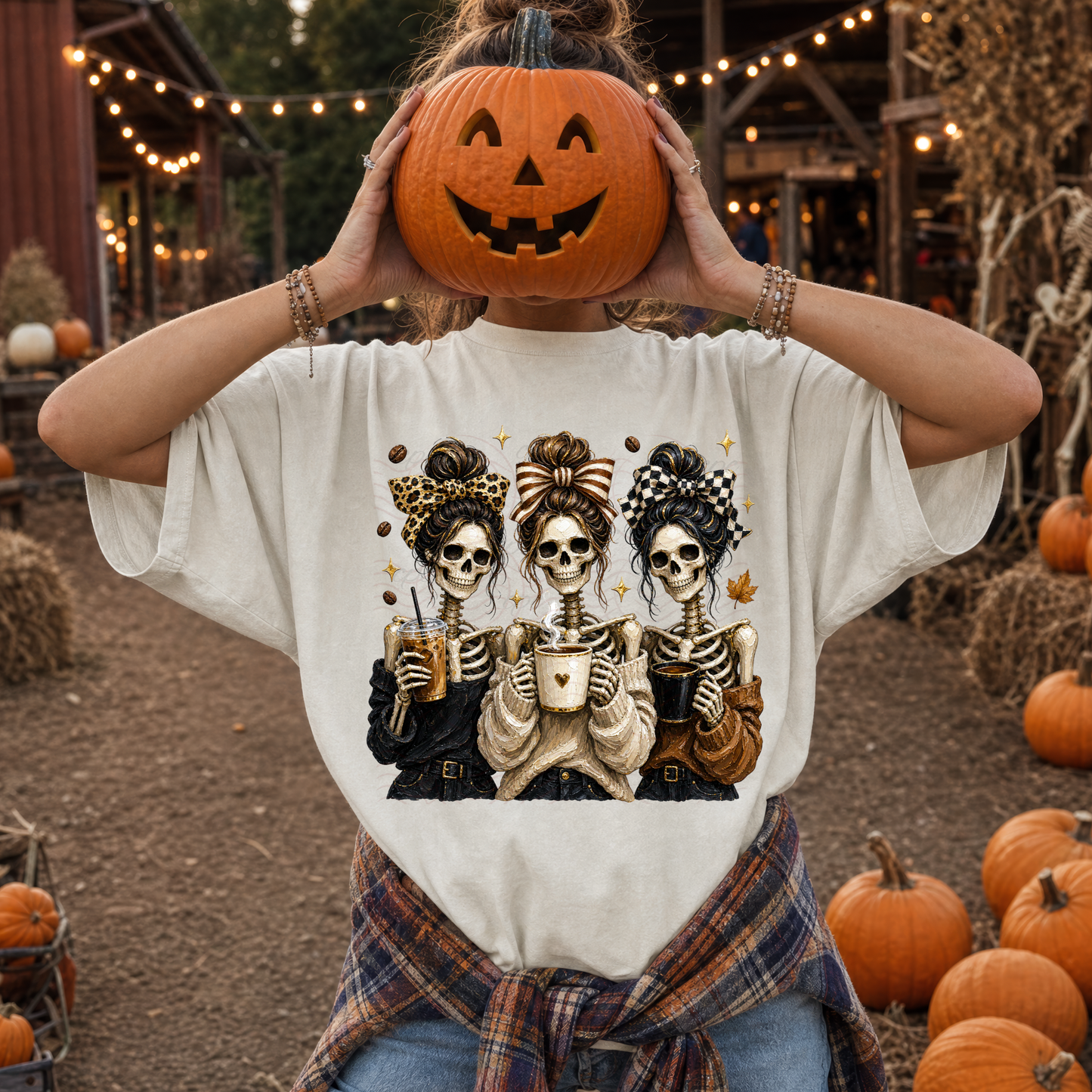 Fall Skeleton Ladies