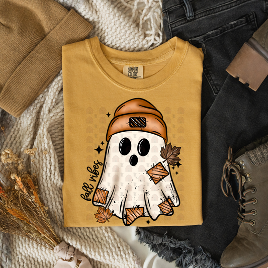 Fall Vibes Ghost With Patches