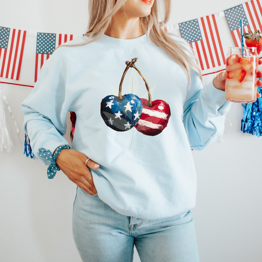 Flag Cherries Painted