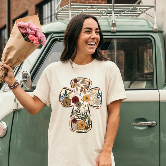 Floral Boho Cross