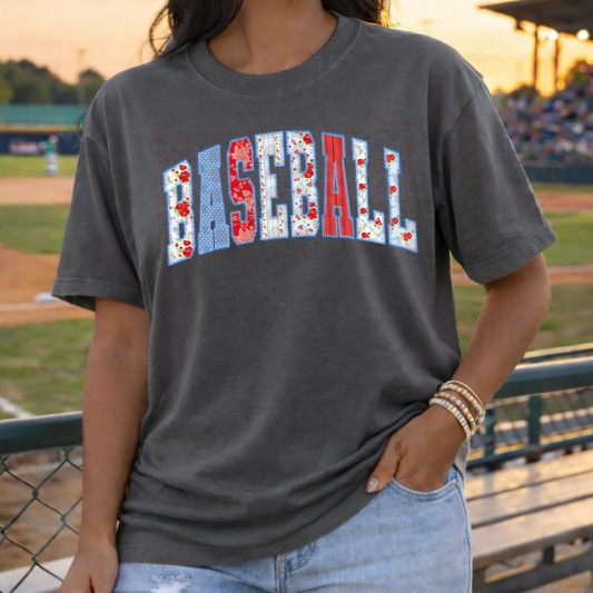 Floral Curved Baseball