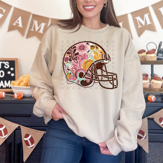 Floral Football Helmet