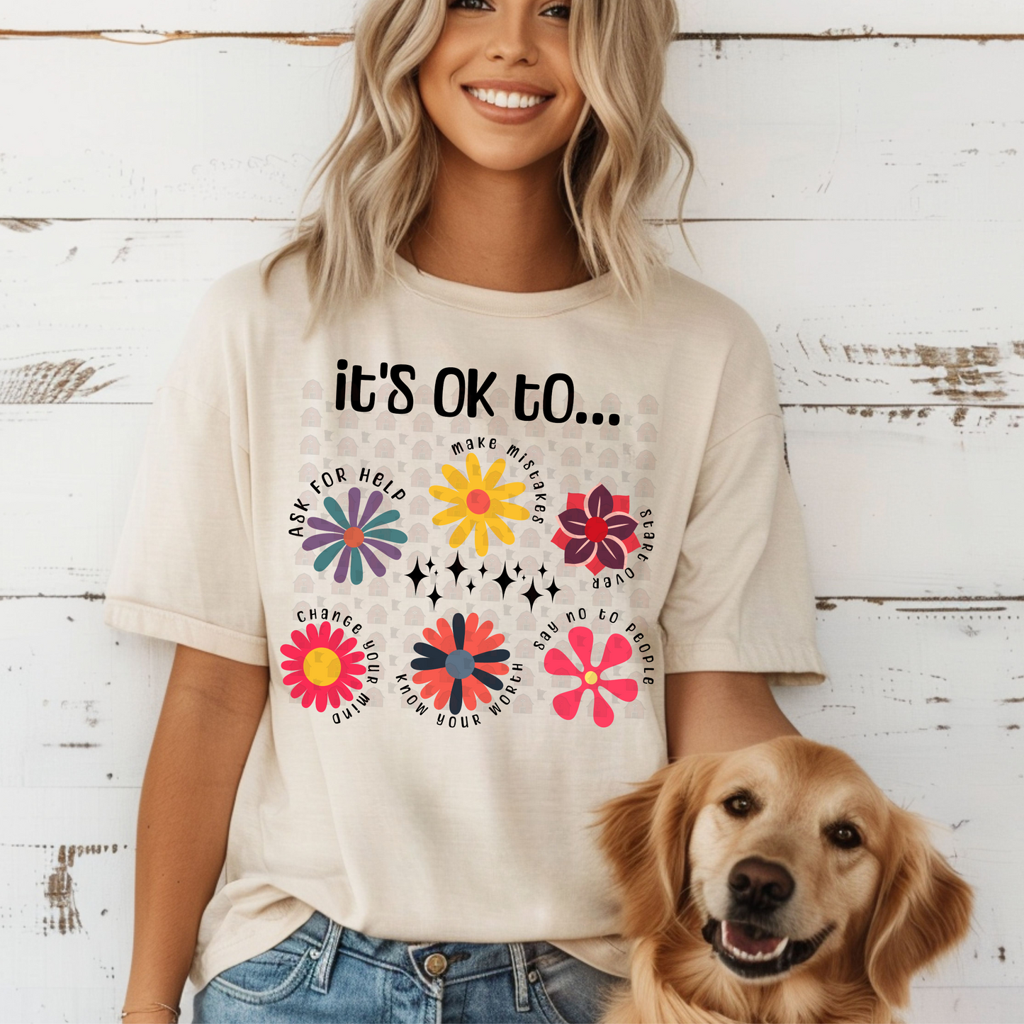 Floral It's Ok To...