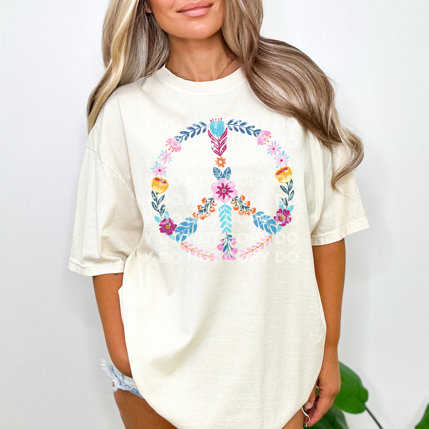 Floral Peace Sign