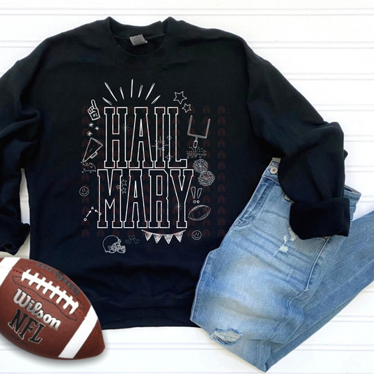 Football Hail Mary Doodle