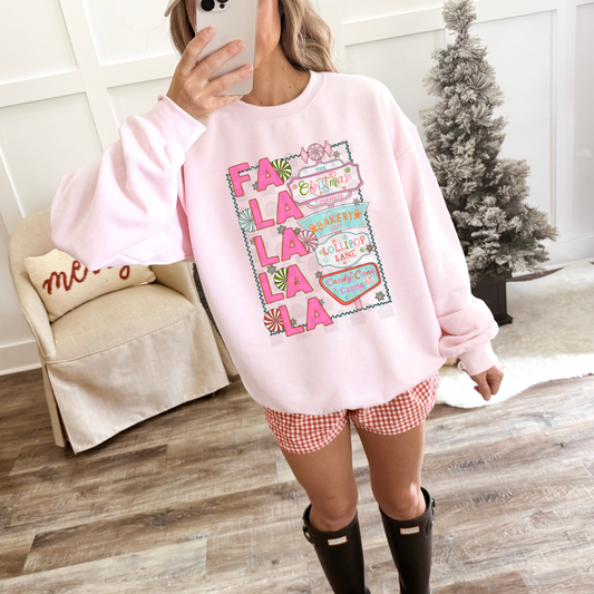 Framed Pink Fa La La La La