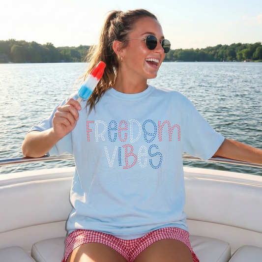 Freedom Vibes Polka Dots Red White Blue