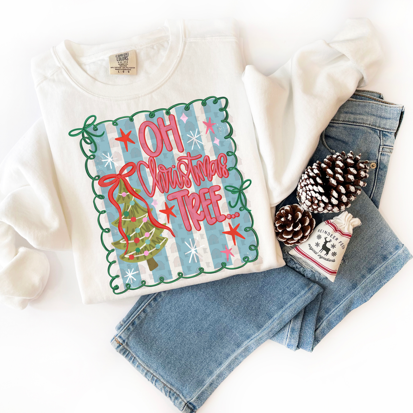 Frilly Frame Oh Christmas Tree