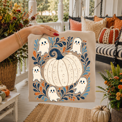 Ghosts Florals Pumpkin
