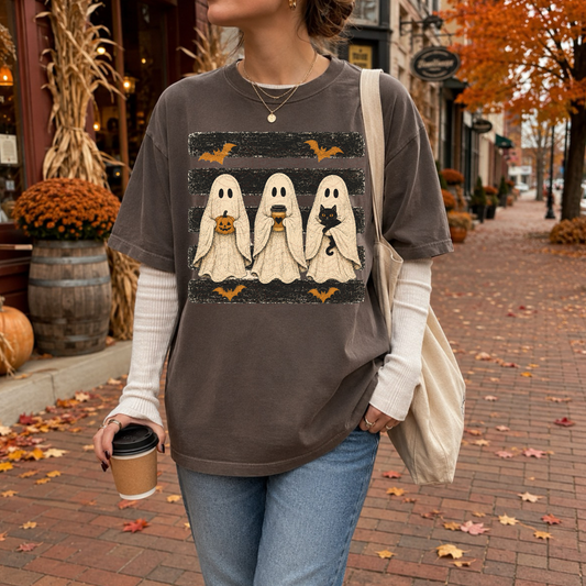 Ghosts Holding Fall Things And Stripes