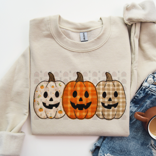 Gingham Pumpkins