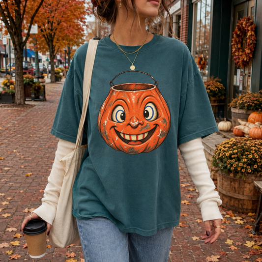 Goofy Vintage Pumpkin Bucket
