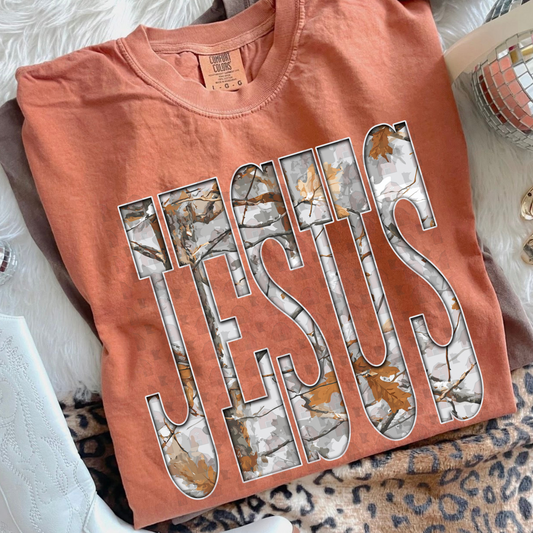 Gray Camo Jesus