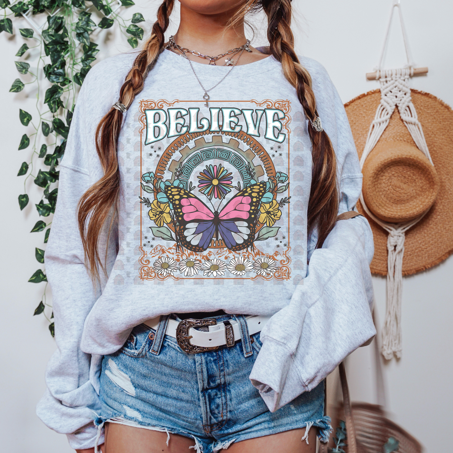 Groovy Butterfly Believe