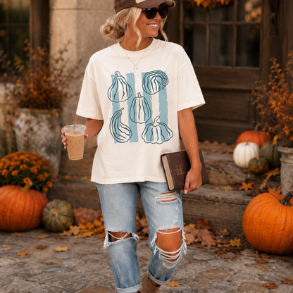 Grunged Stripes Pumpkins