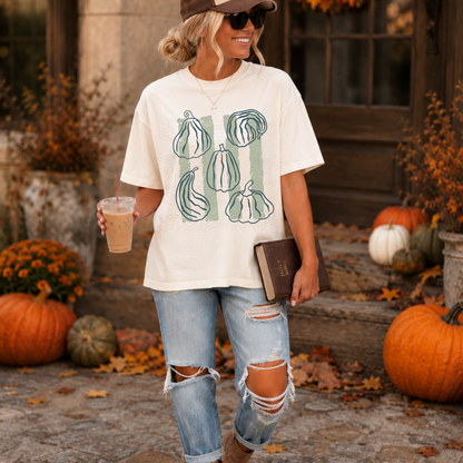 Grunged Stripes Pumpkins