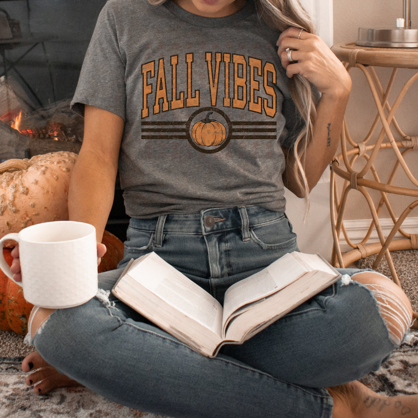 Grunge Fall Vibes With Pumpkin