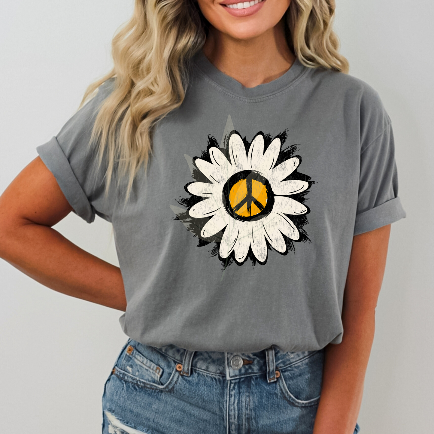 Grunge Peace Daisy