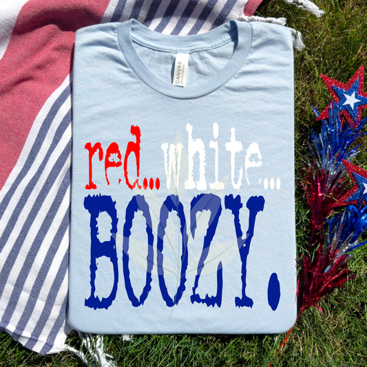 Grunge Red White And Boozy